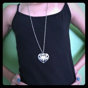 Heart Shaped long necklace.